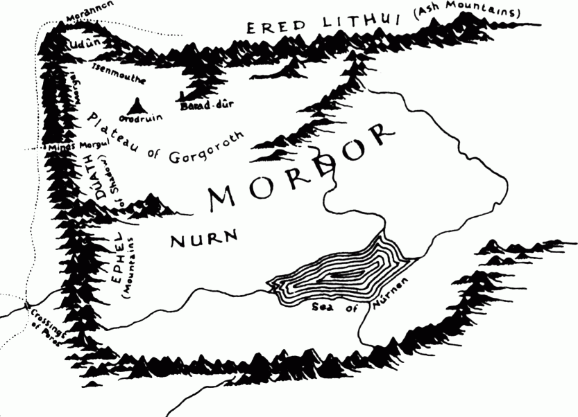 Mordor Karte | Karte